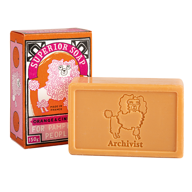 Orange & Cinnamon Poodle Soap